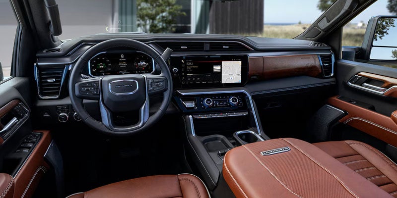 GMC Sierra 2500 HD luxury interior view